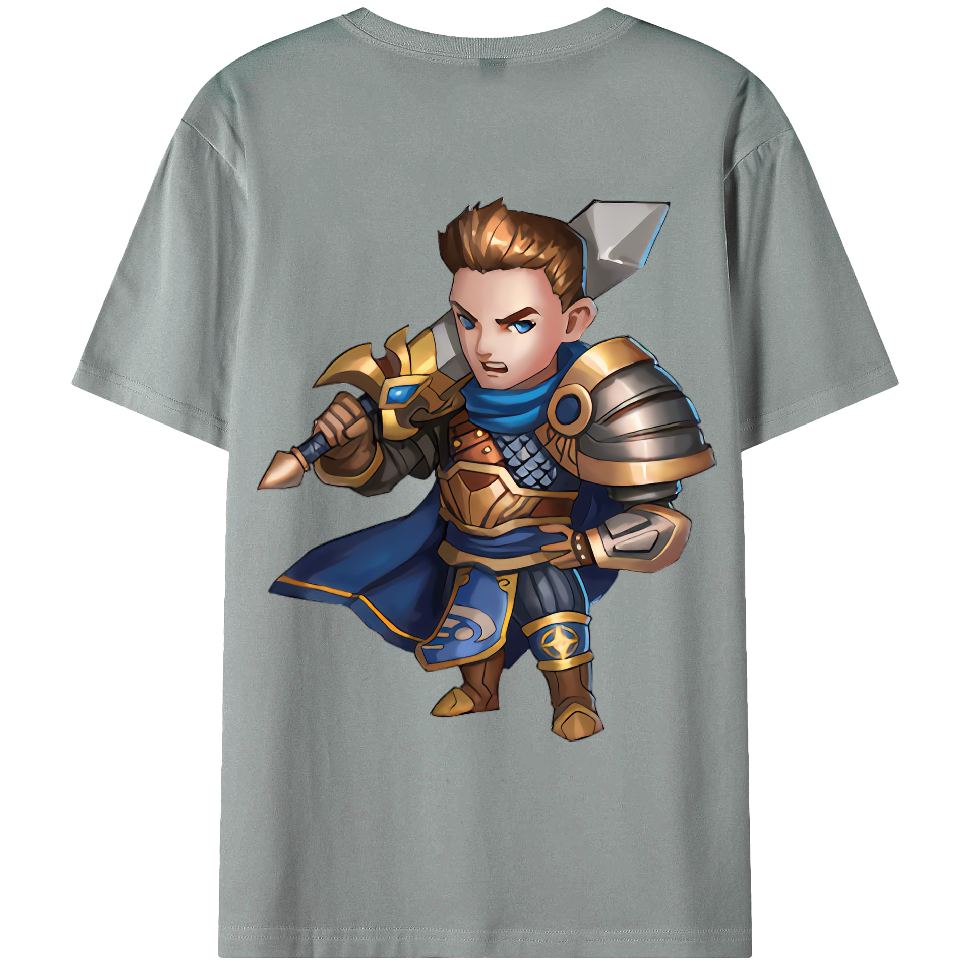 （画像用） リーグ・オブ・レジェンド League of Legends LOL 綿100％ メンズ半袖Tシャツ（バックプリント） 通気性